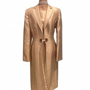 Elegant Gold Women's Coat/ Dress